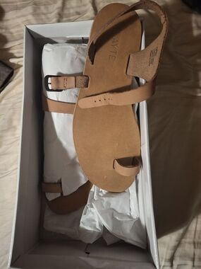 Slayte Leather Toe-Ring Sandals